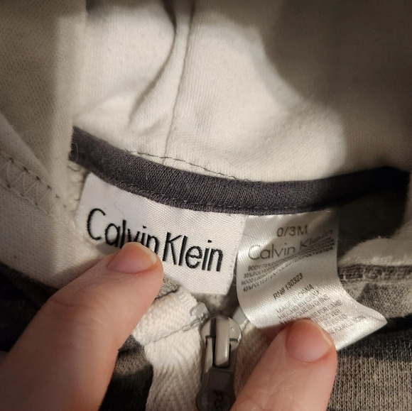 Calvin Klein Boy's 0-3 Months Zip Up Jacket - Picture 6 of 6